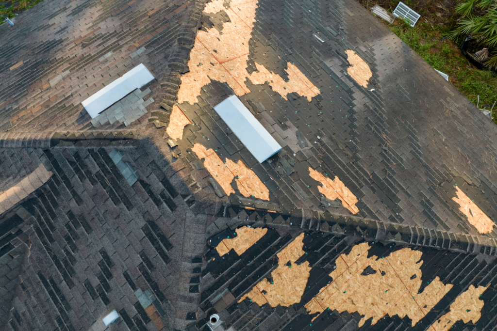 storm damage, roof repair